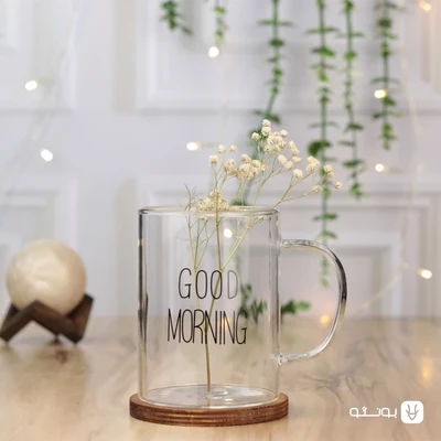 ماگ پیرکس استوانه ای good morning