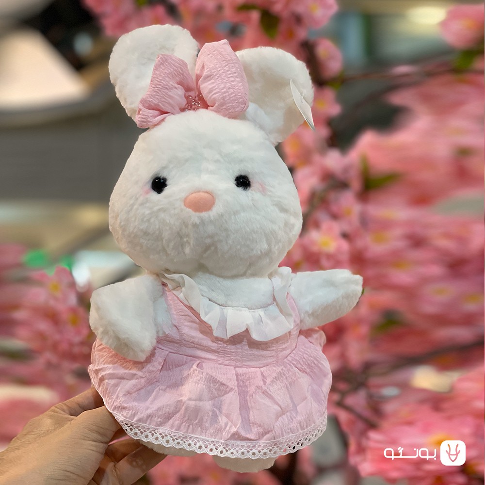 عروسک خرگوش دو رنگ